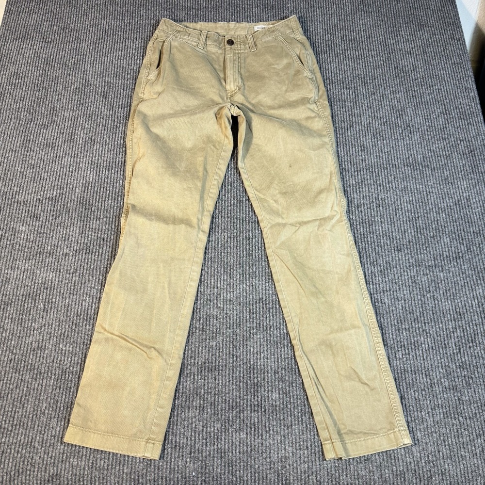 Outerknown Chino Pants 29x32 Khaki 100% Organic Cotton Regular Fit Straight Leg